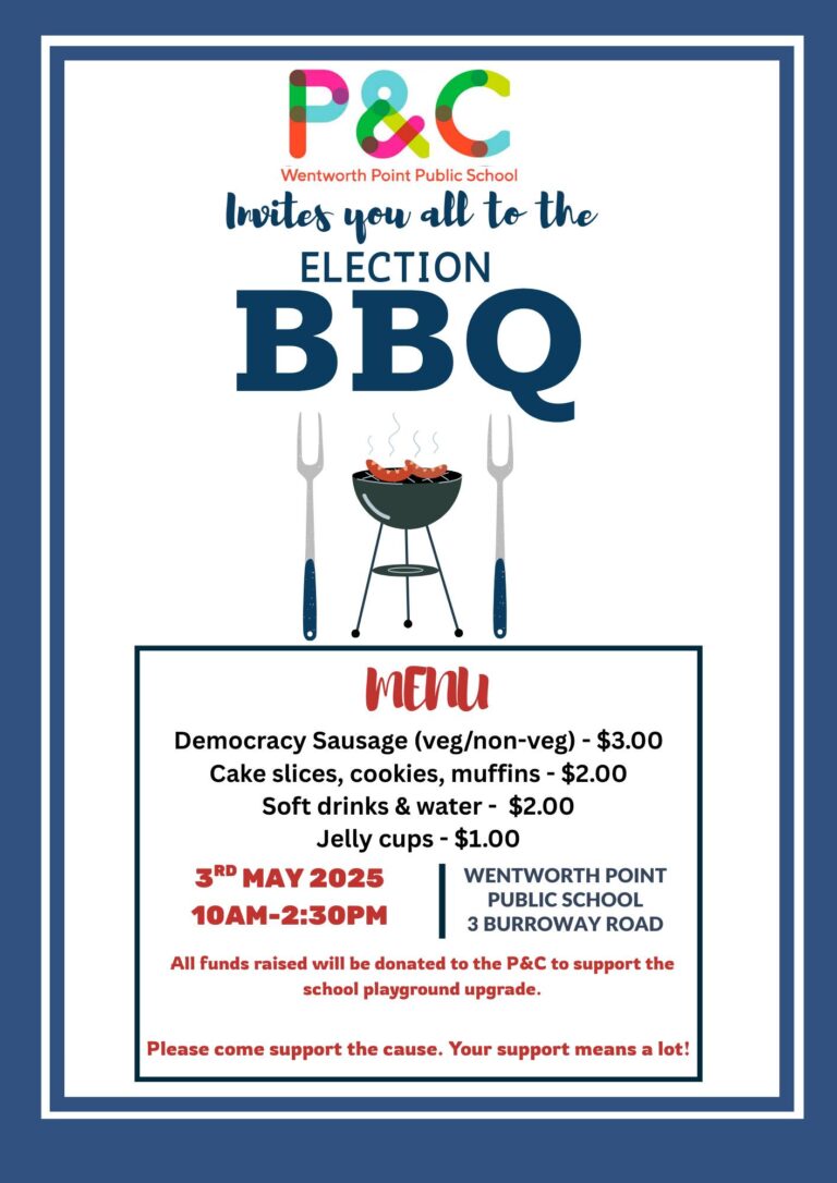 A Sizzling Success – Election Day BBQ at Wentworth Point Public School